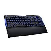 TECLADO AZIO L70 LED ALAMBRICO NEGRO CON ILUMINACION AZUL